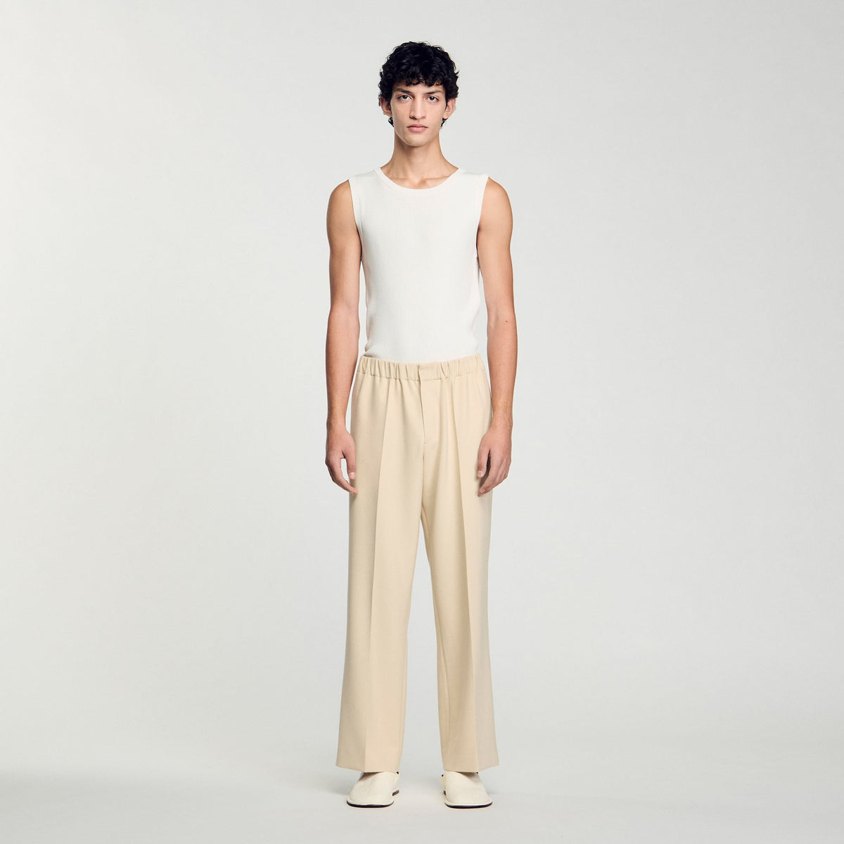 Sandro Wide-leg trousers Oats