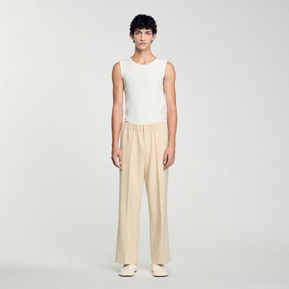 Sandro Wide-leg trousers Oats