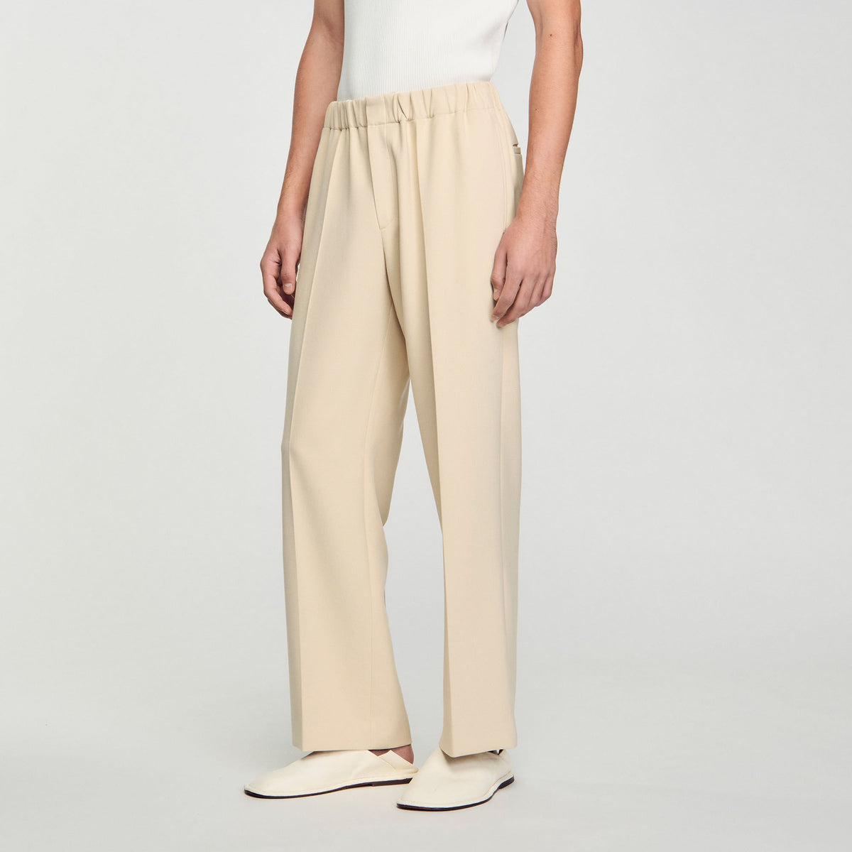 Sandro Wide-leg trousers Oats