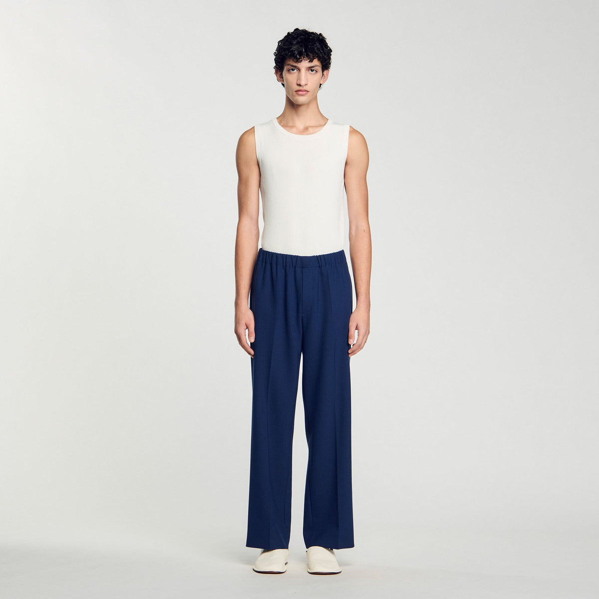 Sandro Wide-leg trousers Royal Blue