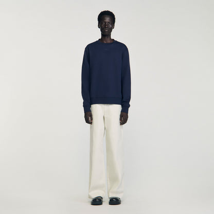 Sandro Logo sweatshirt Midnight Blue
