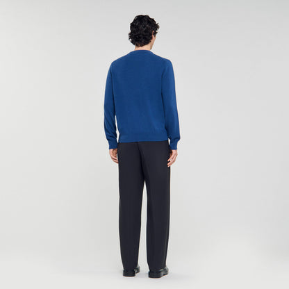 Sandro Cashmere sweater Blue Prusse