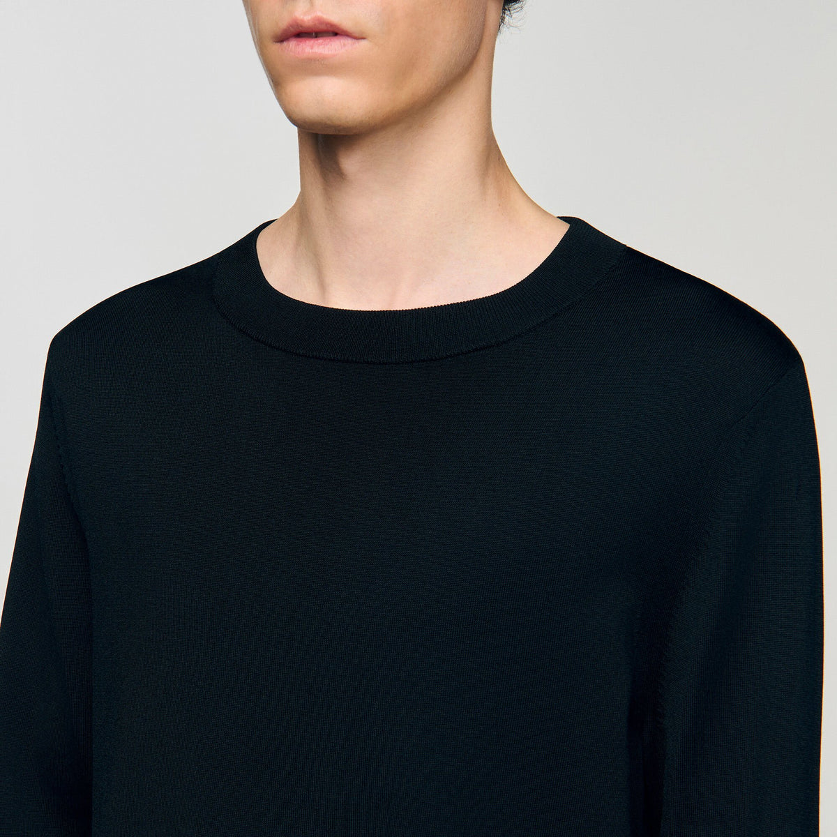 Sandro Fine knit sweater Black