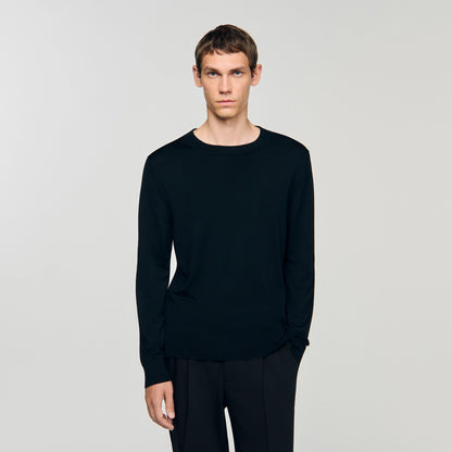 Sandro Fine knit sweater Black