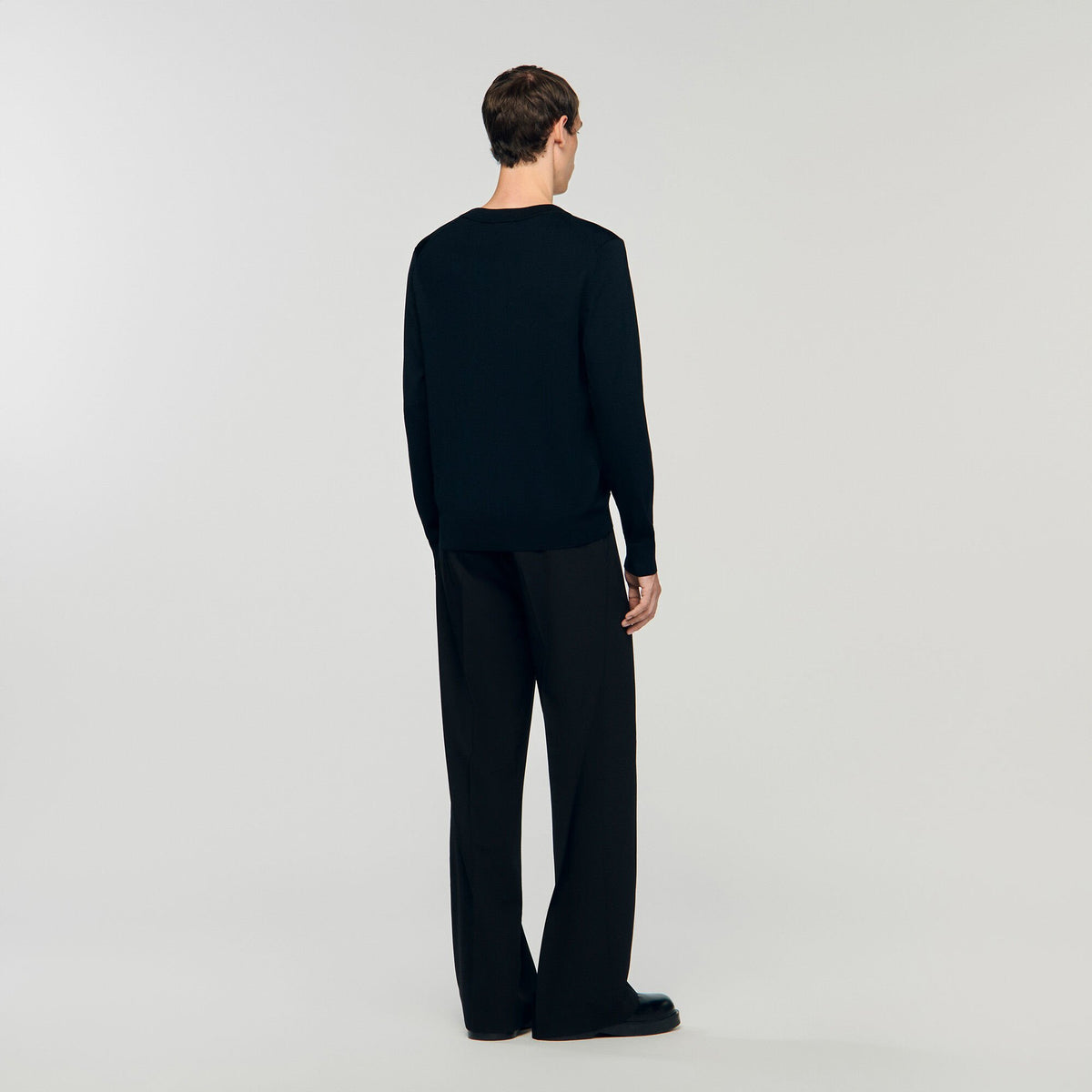 Sandro Fine knit sweater Black