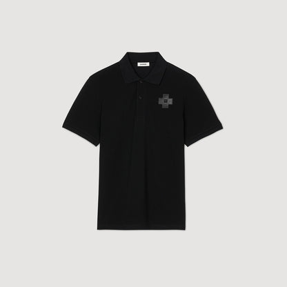 Sandro Cotton polo shirt Black
